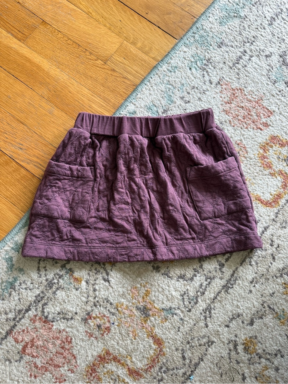 kate quinn Quilted Pocket Skirt - Plum Purple